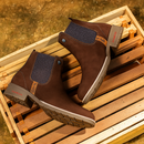 Kit Bota Leal de Cuero Legítimo con Plantilla Ortopédica +REGALOS: Cinturón, Sombrero y Cuchillo con Funda