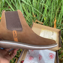 Kit Bota Imperio en Cuero Legítimo con Plantilla Ortopédica +BONOS: Gorra, Billetera y Funda con Cuchillo