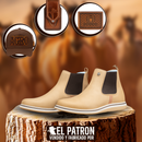 Kit Bota Imperio en Cuero Legítimo con Plantilla Ortopédica +BONOS: Gorra, Billetera y Funda con Cuchillo