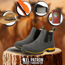 Kit Bota Leonor de Cuero Legítimo con Suela Antideslizante +REGALOS: Plantilla Ortopédica, Sombrero, Cinturón y Cantimplora