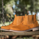 Kit Bota Bravo de Cuero Genuino con Plantilla Ortopédica +REGALOS: Funda, Llavero y Cinturón de Cuero